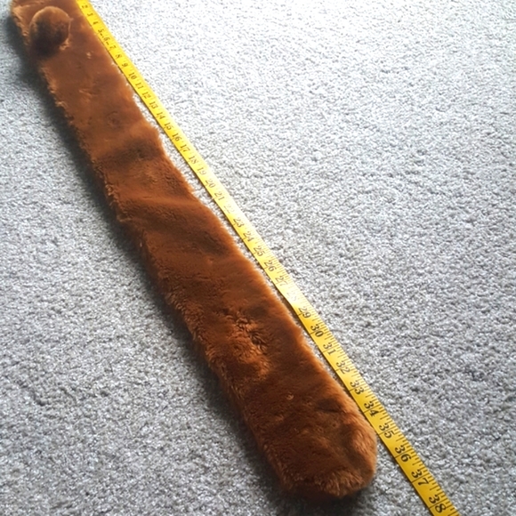 (2/$25) Teddy scarf coat topper with fluffy pom pom collar - Picture 3 of 5